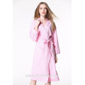 Wholesale high quality solid color 50/50 poly cotton waffle Hotel/home bathrobe